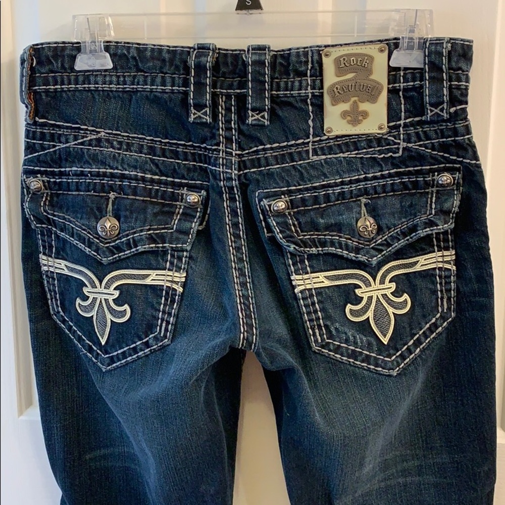 Men’s Rock Revival Dazzy Straight Jeans 32
